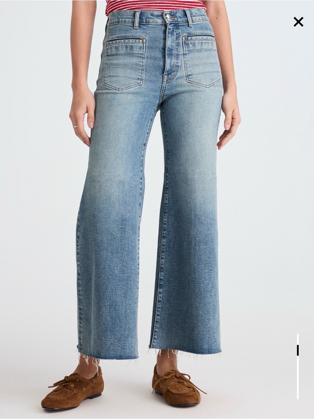 Madewell flared wide leg jeans size 26